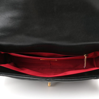 Chanel Goatskin Quilted Large Chanel 19 Flap Black 5 of 9