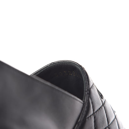 Chanel Lambskin Quilted CC Espadrilles 37 Black 11 of 13
