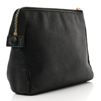 Chanel Caviar Timeless CC Cosmetic Pouch Bag Black 3 of 13