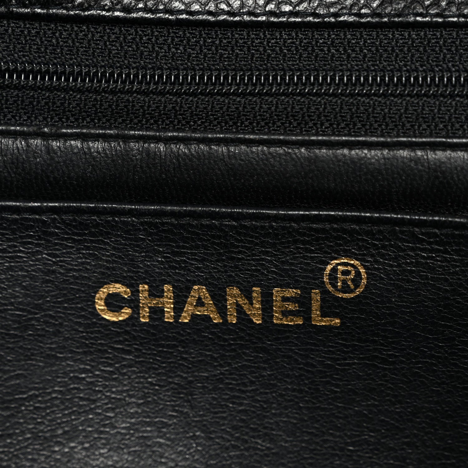 Chanel Caviar Vertical Quilted Jumbo Single Flap Black 6 of 12