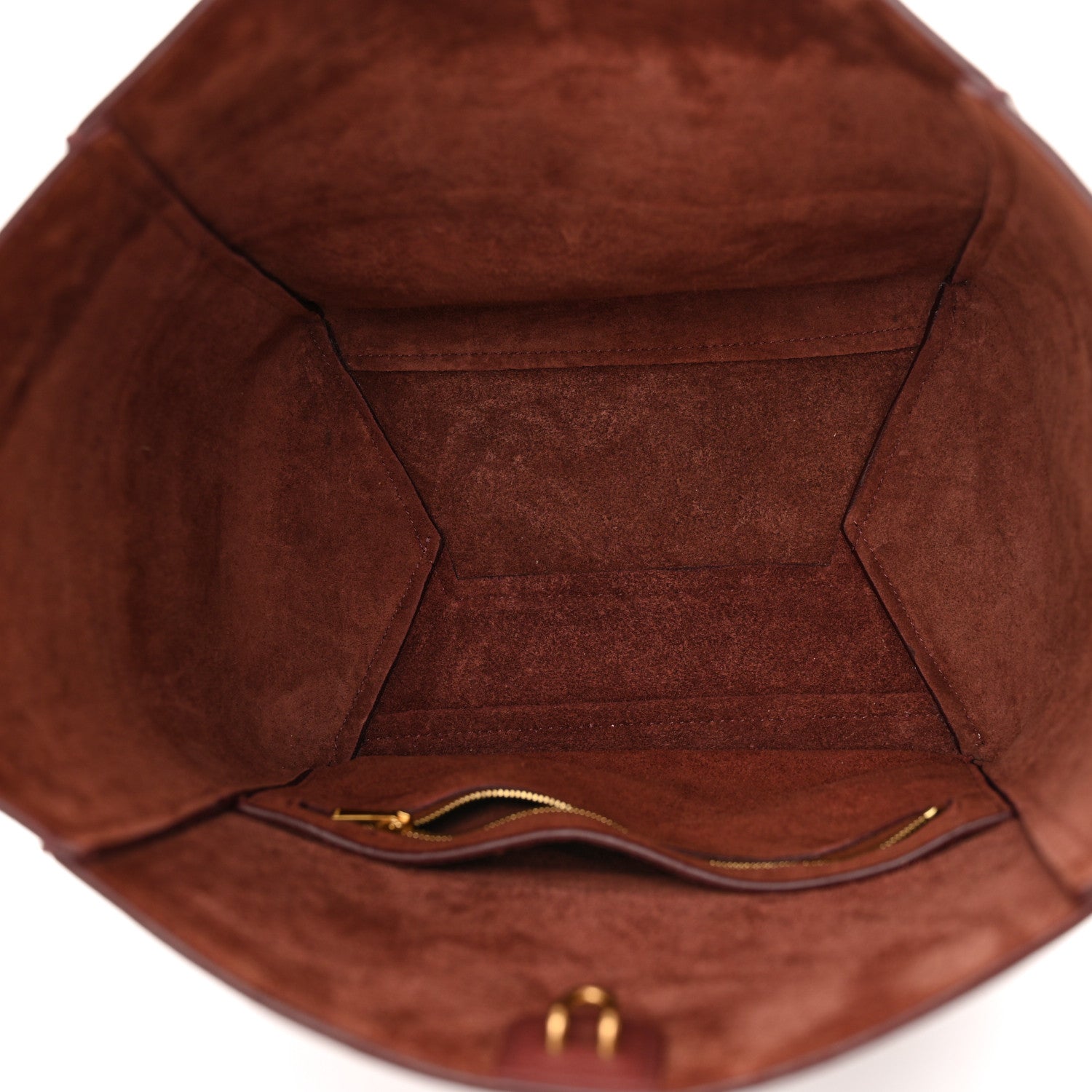 Celine Soft Grained Calfskin Sangle Bucket Bag Light Burgundy 5 of 10