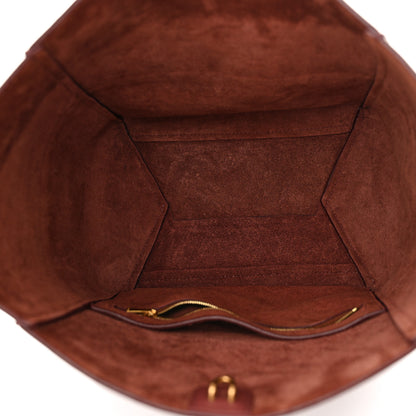 Celine Soft Grained Calfskin Sangle Bucket Bag Light Burgundy 5 of 10