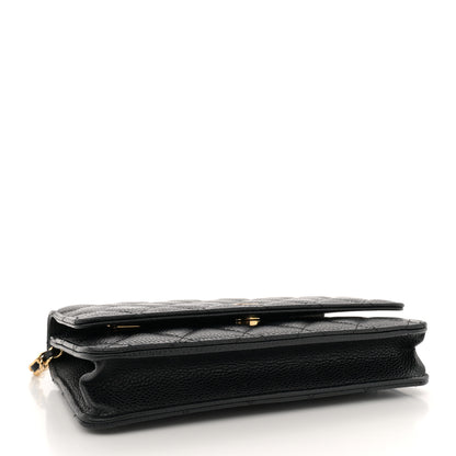 Chanel Caviar Quilted Wallet on Chain WOC Black 4 of 12
