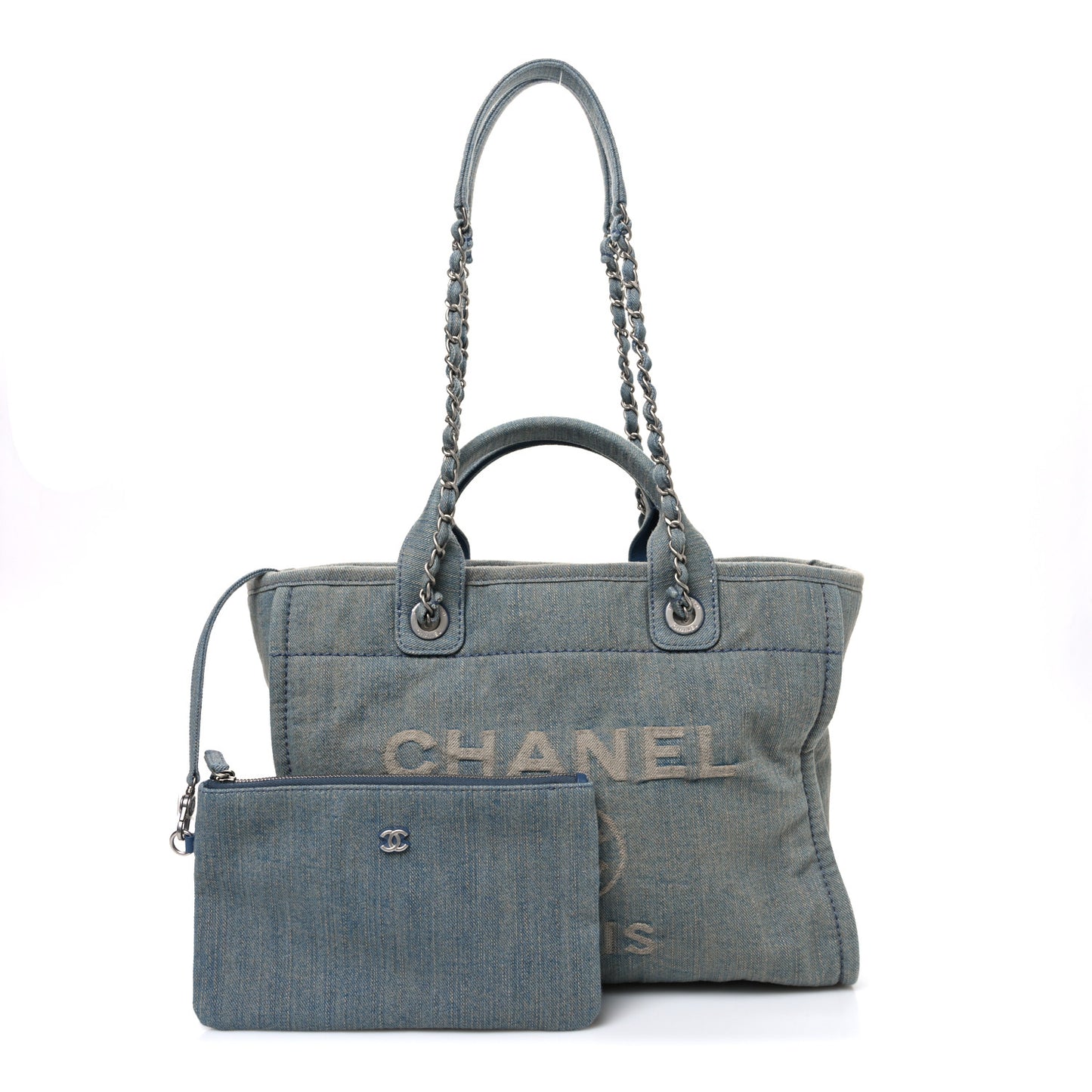 Denim Small Deauville Tote Light Blue