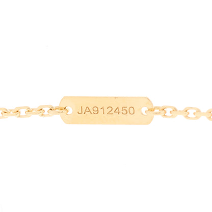 Van Cleef & Arpels 18K Yellow Gold Diamond Vintage Alhambra Pendant Necklace 4 of 5