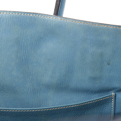 Hermes Taurillon Clemence Birkin 35 Blue Jean 36 of 38