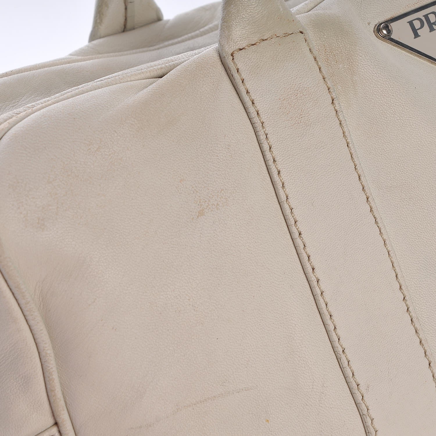 Prada Vitello Bauletto Talco 27 of 28