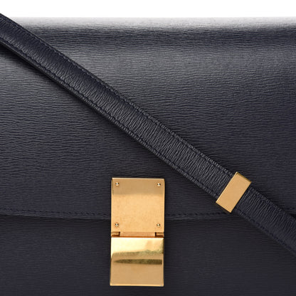 Celine Liege Calfskin Medium Classic Box Flap Bag Dark Blue 11 of 11