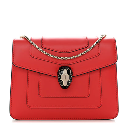 Bulgari Calfskin Serpenti Forever Crossbody Bag Red Milky Opal 1 of 12