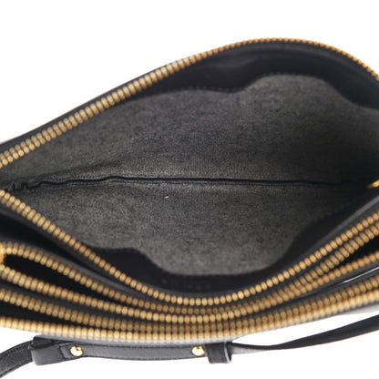 Celine Lambskin Small Trio Crossbody Bag Black 6 of 12