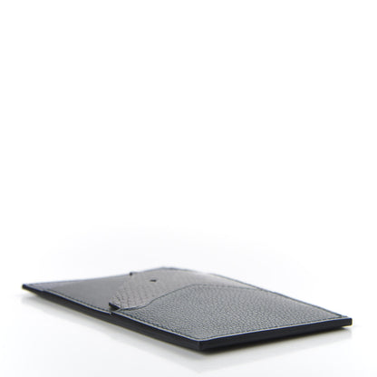 Hermes Polished Lizard Evercolor Sombrero II Les Petits Chevaux Card Holder Cypress Black Bleu Obscur Encre 4 of 8