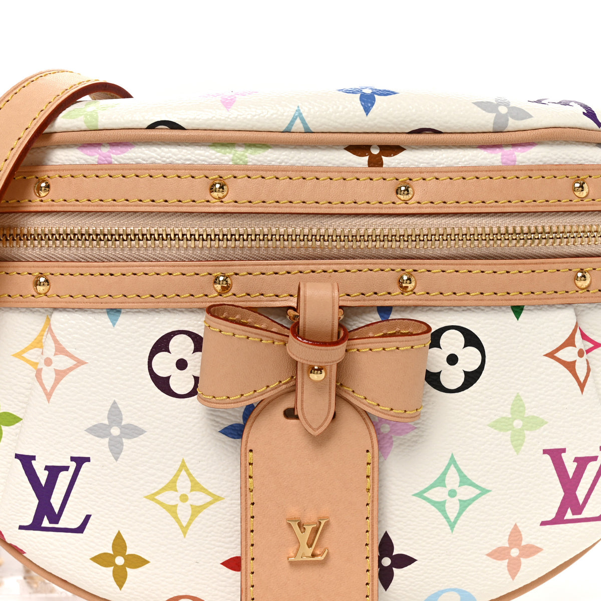 LV X TM Monogram Multicolor High Rise Bumbag White