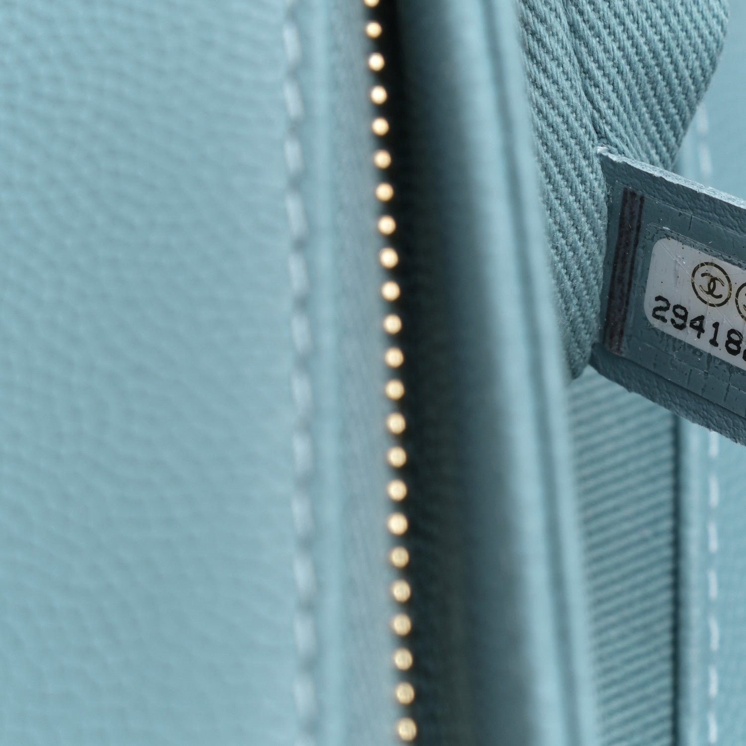 Chanel Caviar Quilted Small Business Affinity Flap Light Blue 7 of 11