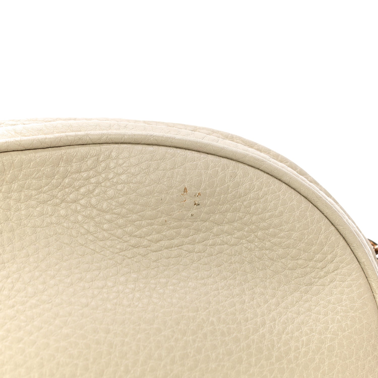 Gucci Pebbled Calfskin Mini Soho Chain Bag Off White 14 of 14