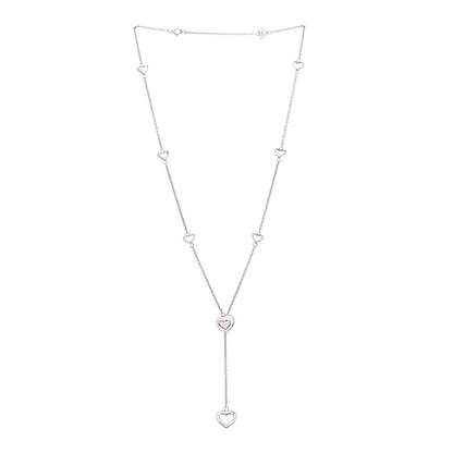 Tiffany Sterling Silver Heart Lariat Necklace 2 of 5