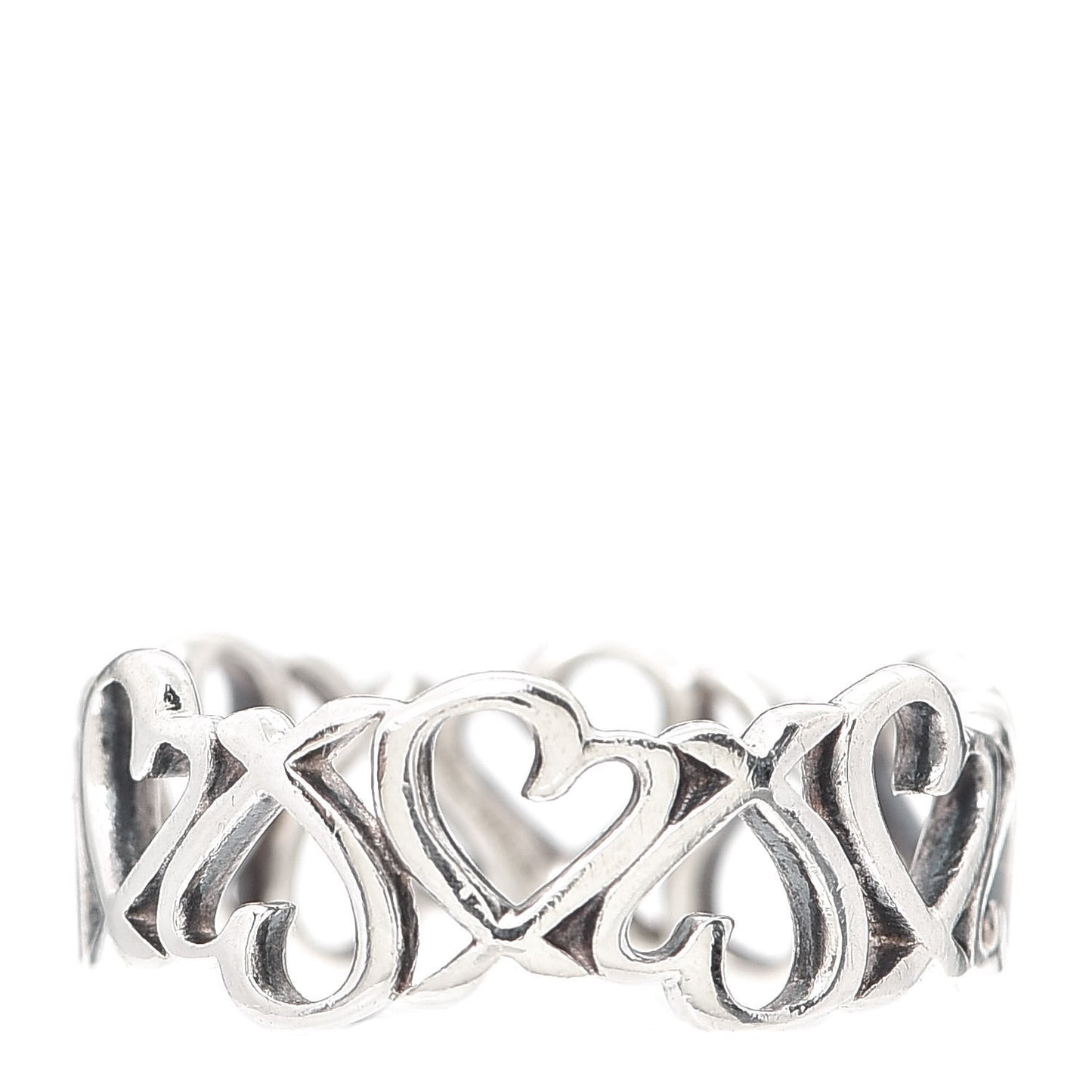 Sterling Silver Paloma Picasso Loving Heart Band Ring 49 5