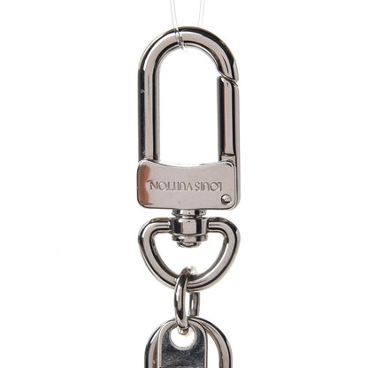 Louis Vuitton Metal Luggage Tag Key Holder Silver 3 of 7