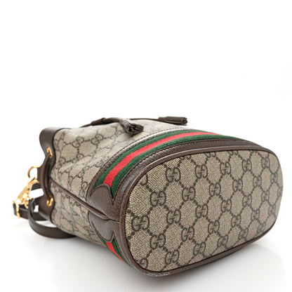Gucci GG Supreme Monogram Web Small Ophidia Bucket Bag Brown 4 of 10