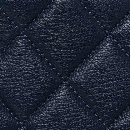 Chanel Goatskin Quilted Tri-Color Medium In & Out Camera Case Navy Turquoise Pink 12 of 13