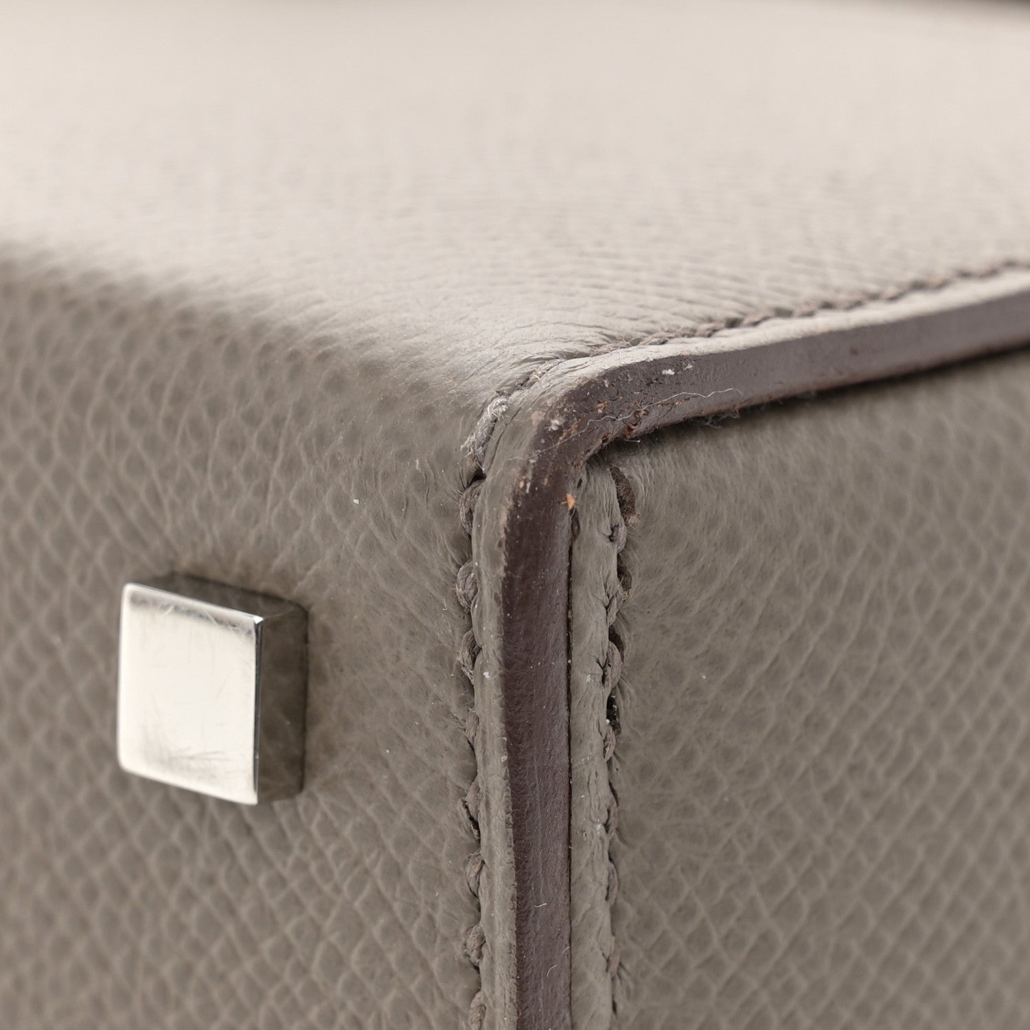 Hermes Epsom Cinhetic Boxy Top Handle Bag Etain 13 of 13