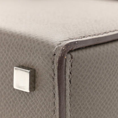 Hermes Epsom Cinhetic Boxy Top Handle Bag Etain 13 of 13