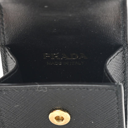Prada Saffiano Airpods Case Trick Keychain Black 4 of 6