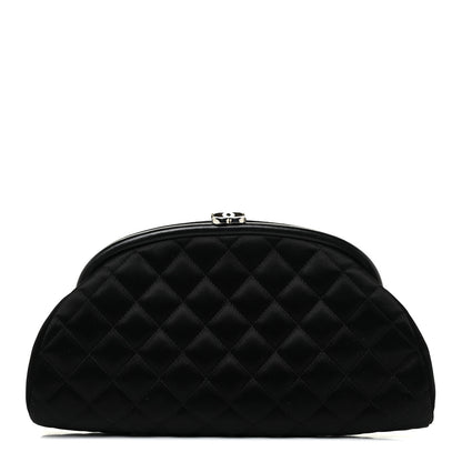 Chanel Satin Quilted Timeless Clutch Black 1 of 11