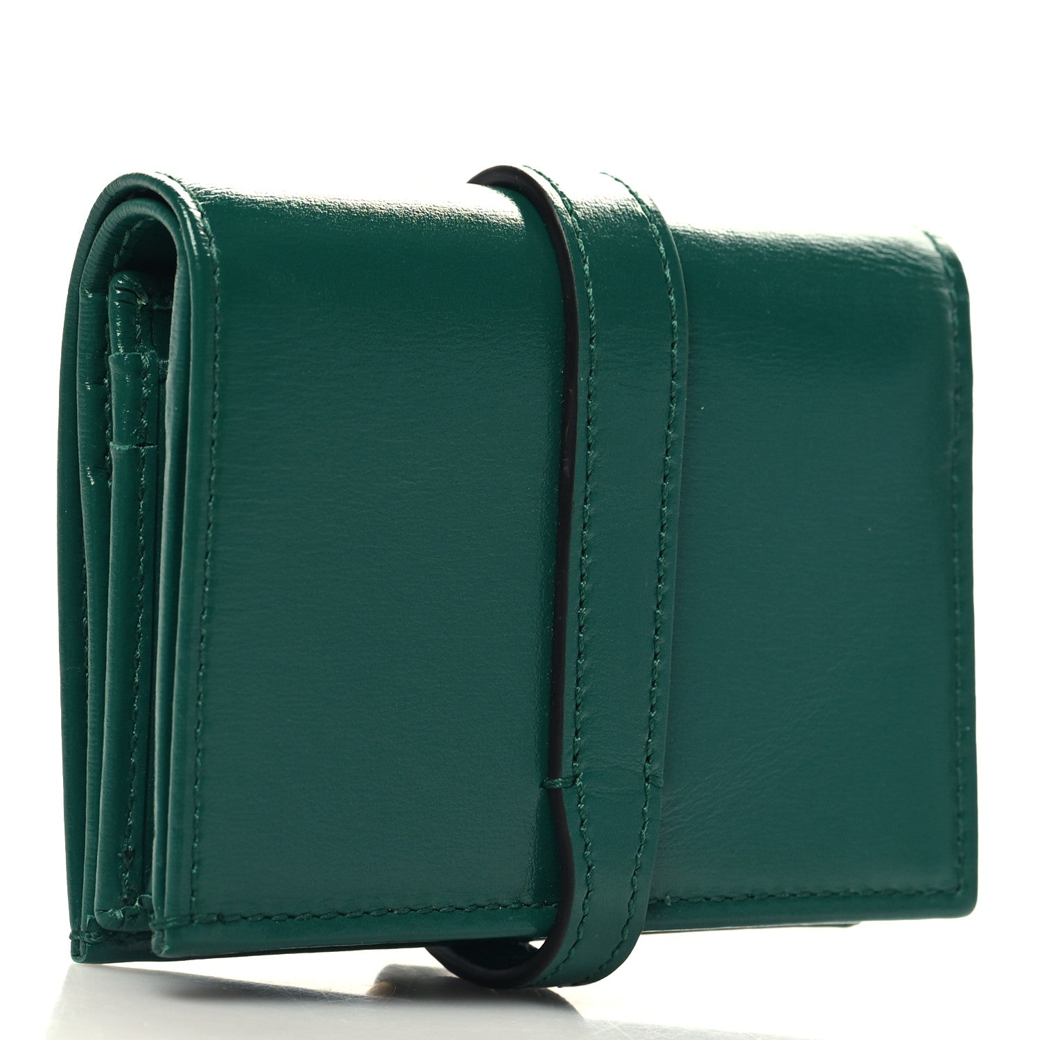 Gucci Calfskin Jackie 1961 Card Case Emerald Green 3 of 9