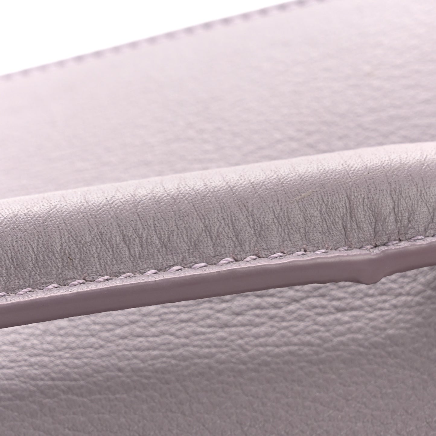 Soft Grained Calfskin Small Puzzle Edge Bag Pale Aubergine Glaze