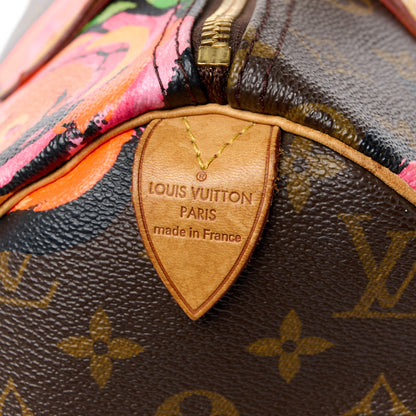 Louis Vuitton Monogram Roses Speedy 30 9 of 14