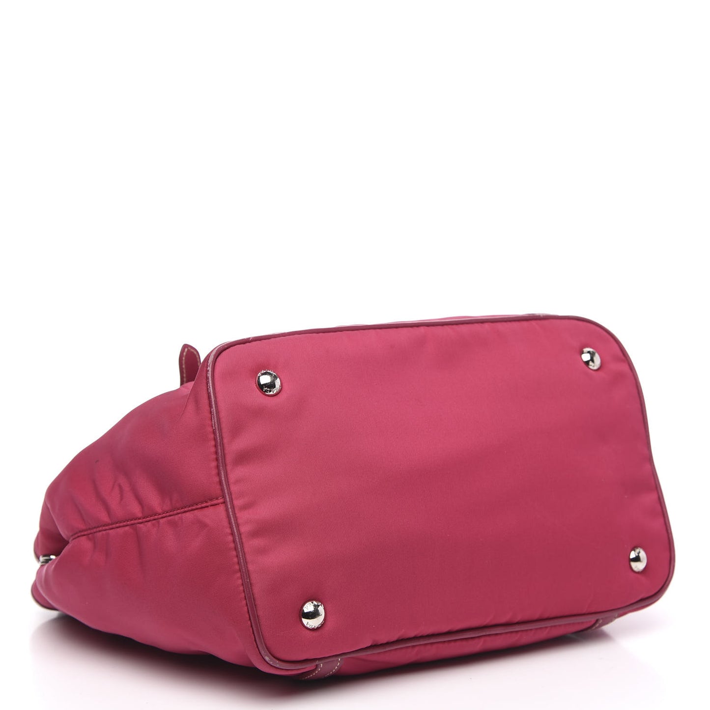 Tessuto Nylon Soft Calf Small Tote Ibisco
