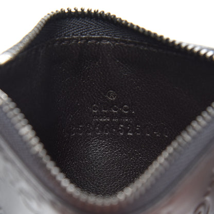 Gucci Guccissima Signature Coin Case Card Holder Graphite 5 of 6