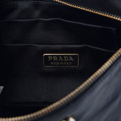 Prada Nappa Flap Clutch Black 6 of 7