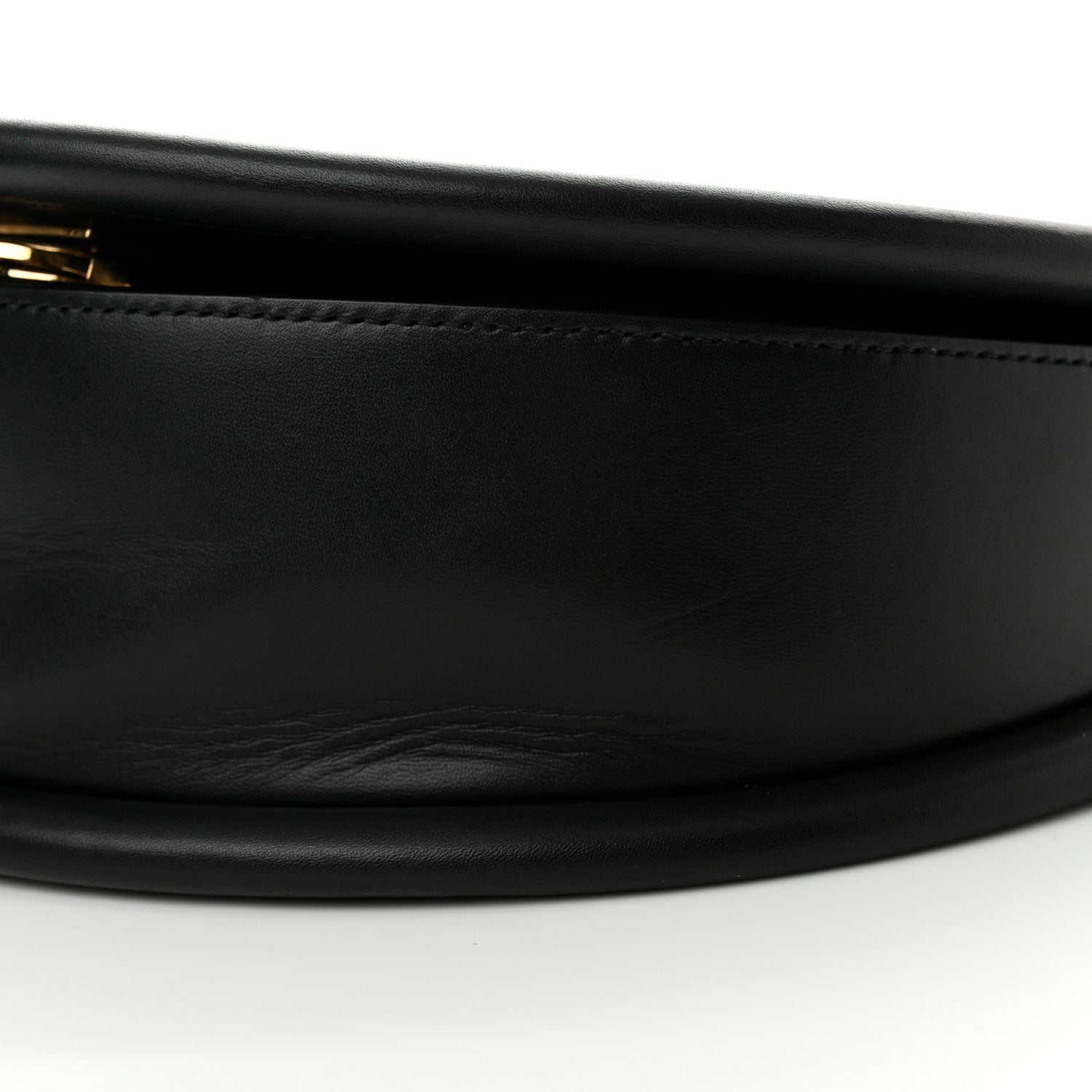 Salvatore Ferragamo Calfskin Aura Shoulder Bag Black 9 of 15