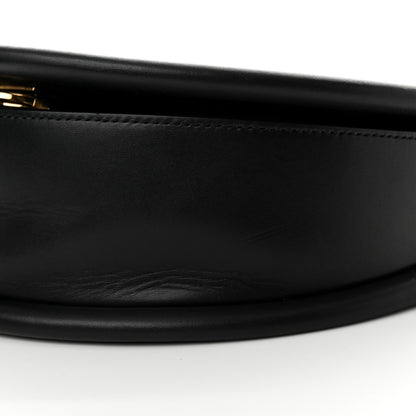 Salvatore Ferragamo Calfskin Aura Shoulder Bag Black 9 of 15