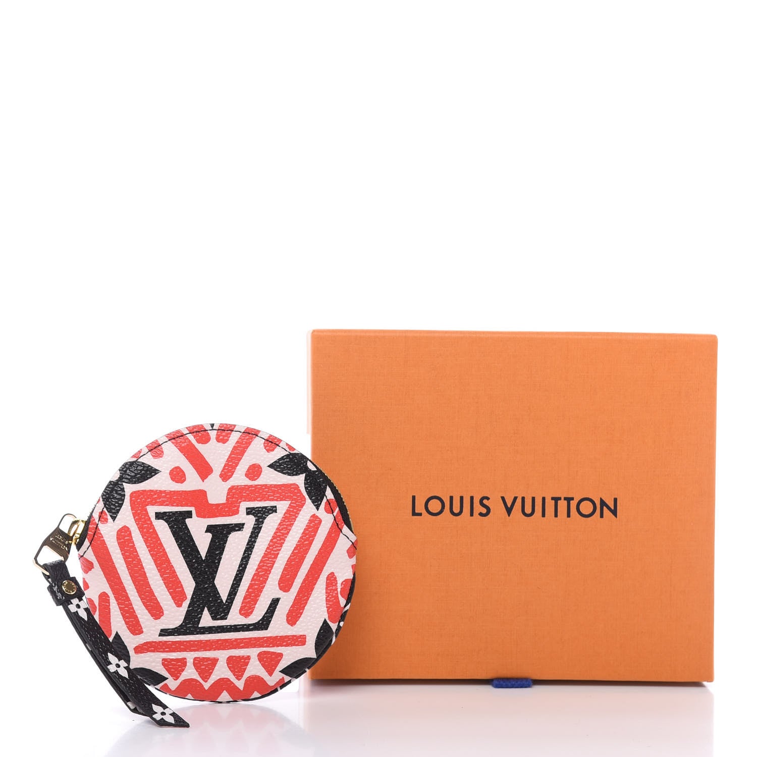 Louis Vuitton Monogram Giant Crafty Round Coin Purse Creme Rouge 10 of 10