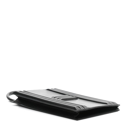 Hermes Tadelakt Kelly Cadena Clutch Black 4 of 11