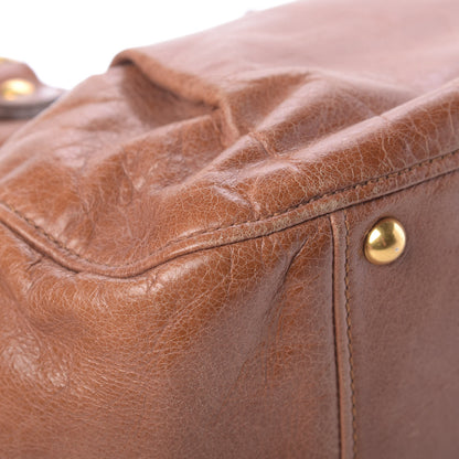 Miu Miu Vitello Lux Mini Bow Bag Brown 12 of 14