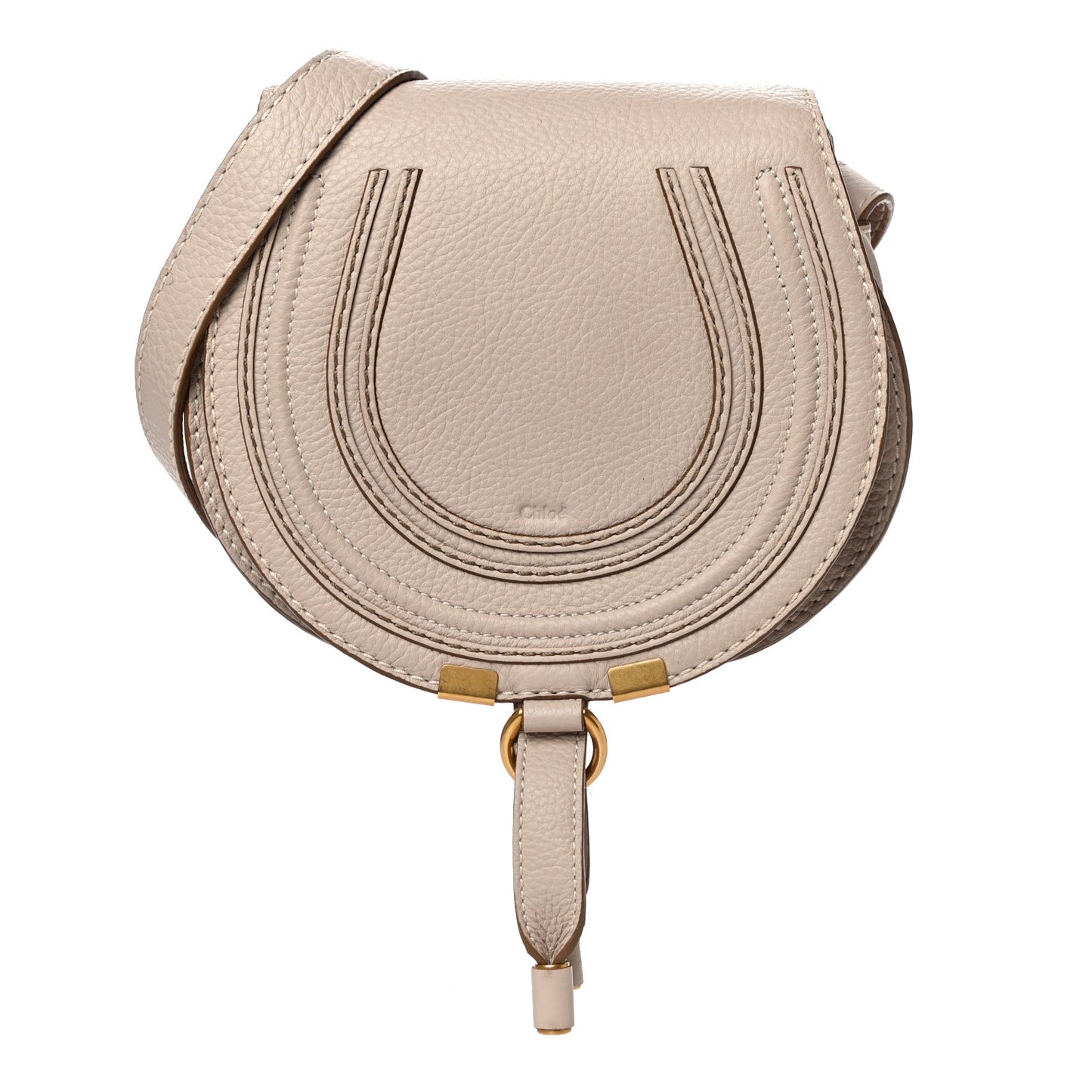 Calfskin Mini Marcie Round Crossbody Bag