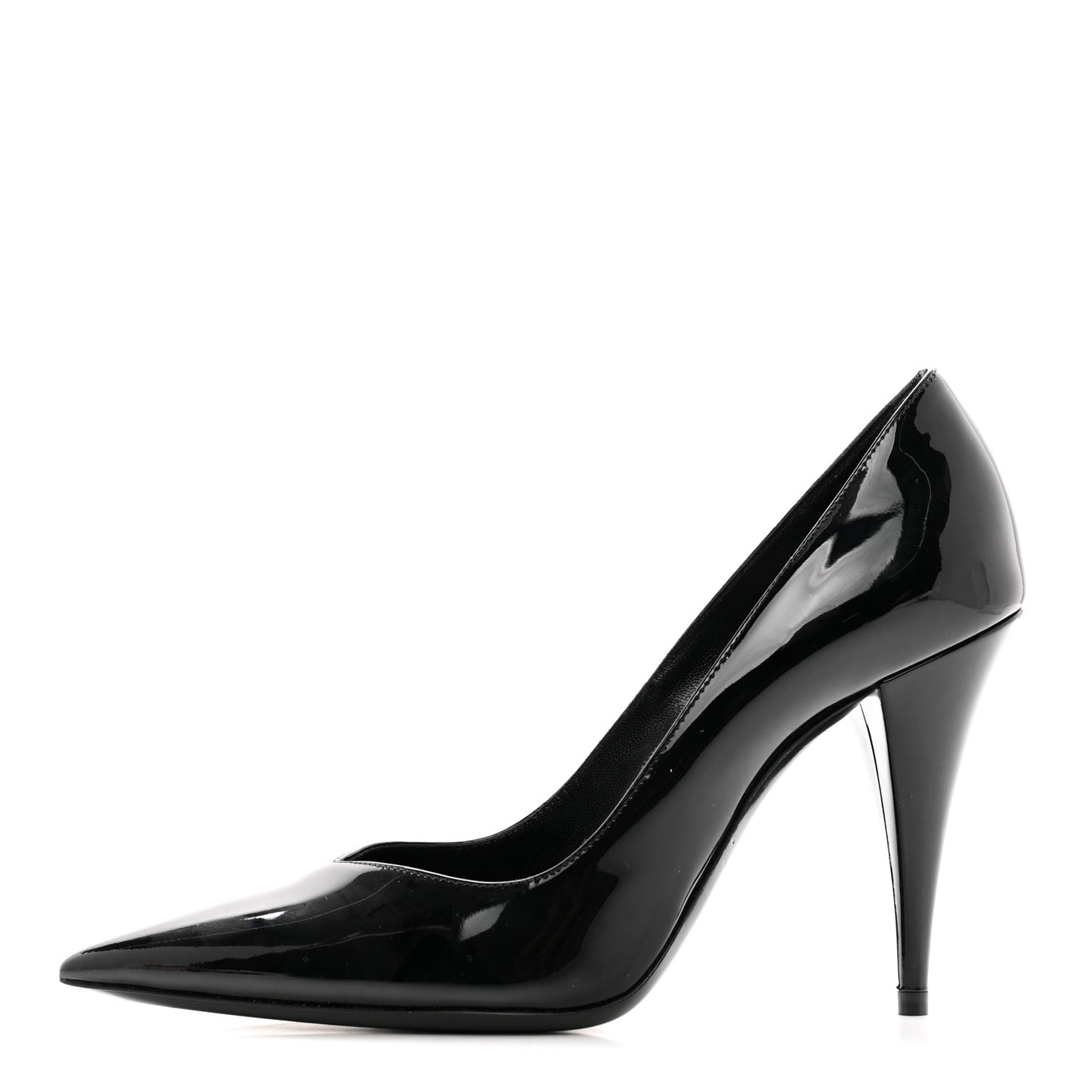 Patent Calfskin Kiki 100 Pumps 36.5 Black