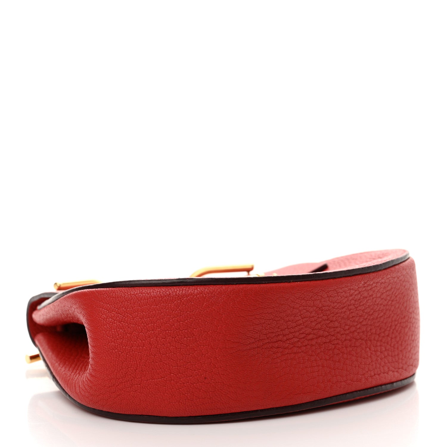 Chloe Grained Lambskin Mini Drew Shoulder Bag Plaid Red 4 of 11