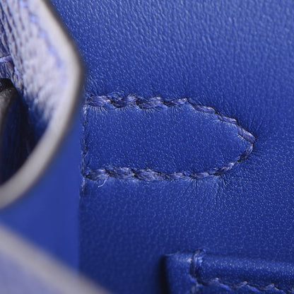 Hermes Epsom Mini Kelly Sellier 20 Bleu Electrique 12 of 35
