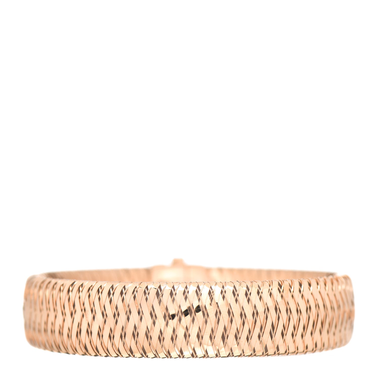Roberto Coin 18K Rose Gold Primevera Flex Bangle Bracelet 1 of 4