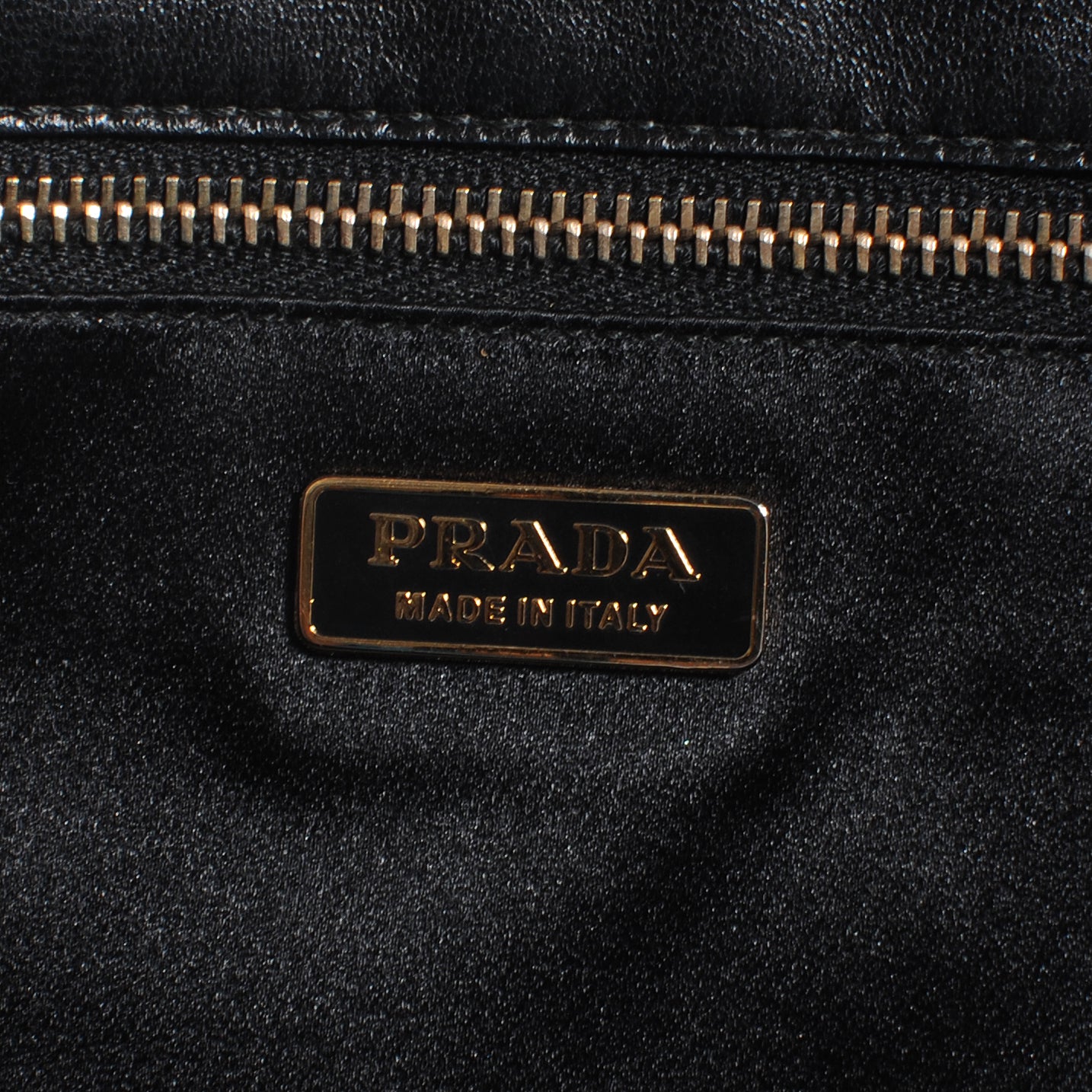 Prada Nappa Grommet Borchie Clutch Black 7 of 8