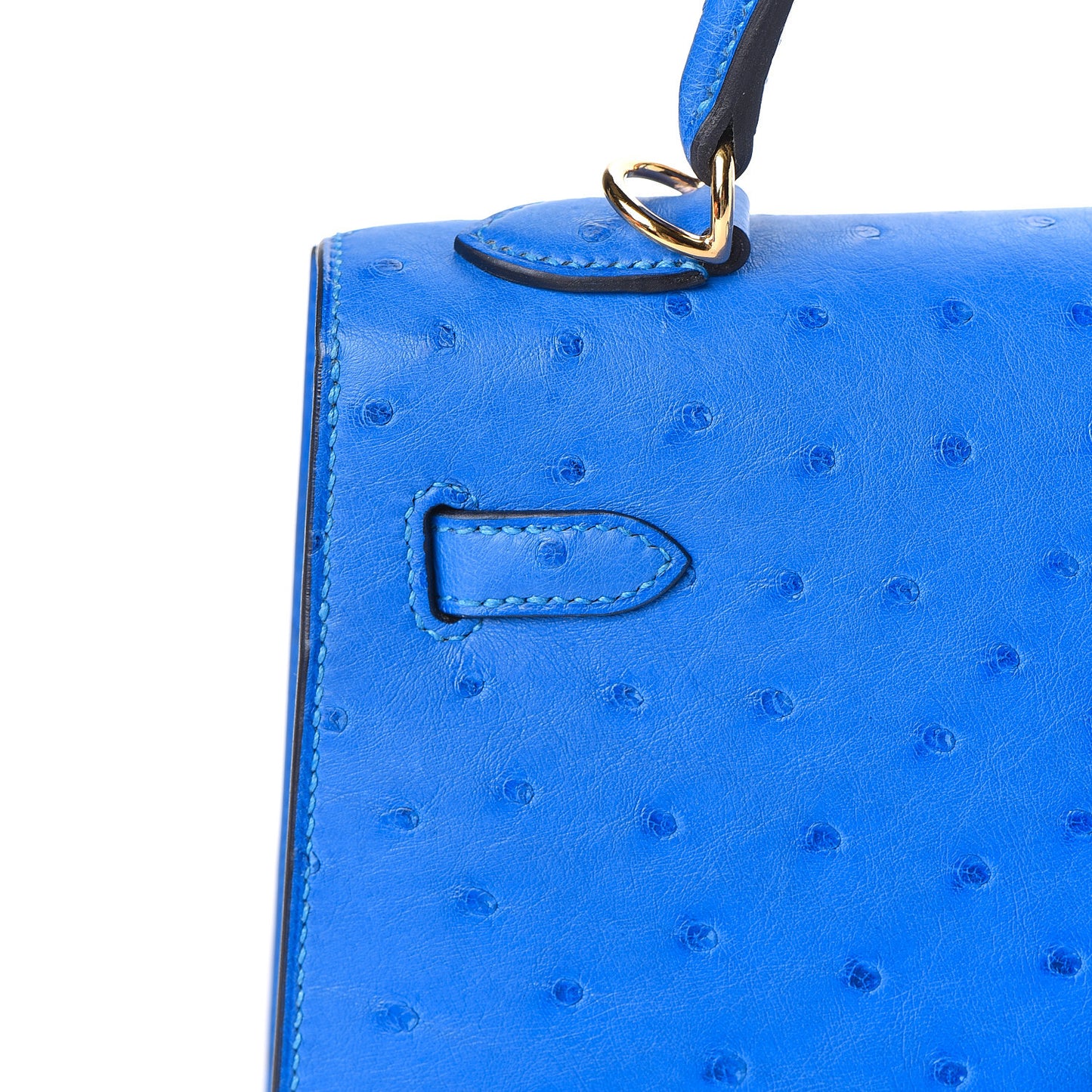 Ostrich Kelly Sellier 25 Bleuet