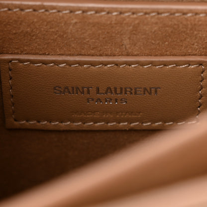 Saint Laurent Calfskin Medium Monogram Sunset Dark Beige 6 of 12