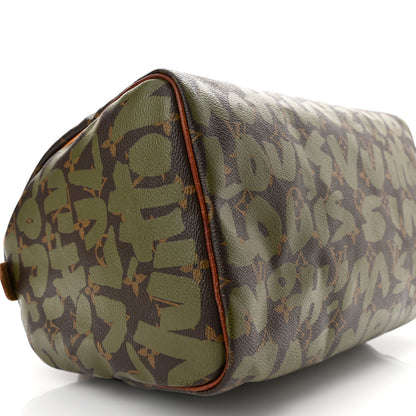 Louis Vuitton Monogram Graffiti Speedy 30 Kaki 9 of 13