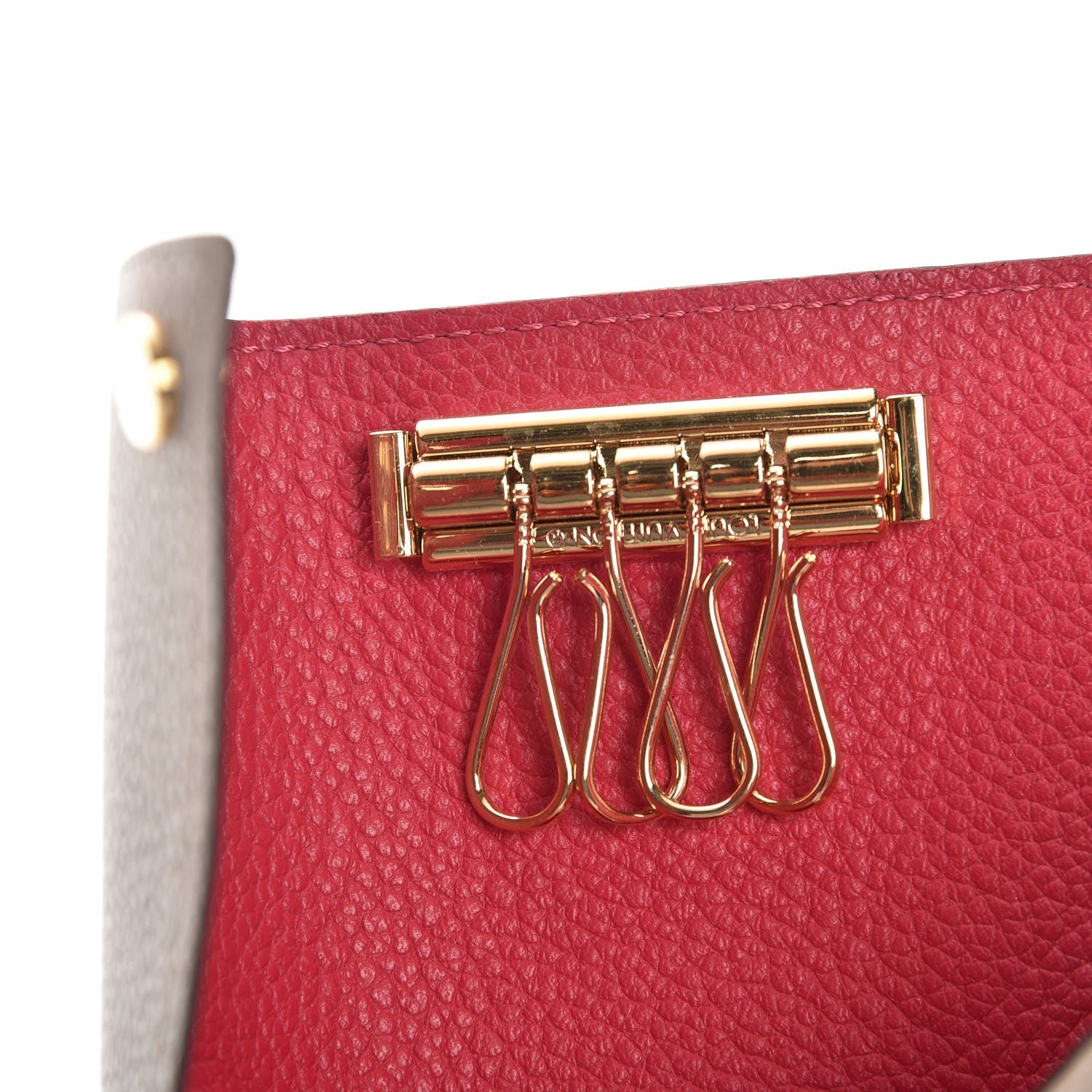 Louis Vuitton Calfskin Berlingot Key Holder Galet 6 of 7