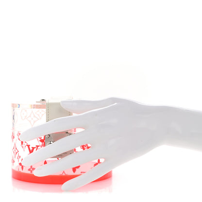 Louis Vuitton Transparent Plexiglass Box Scott Fluorescent Pink 2 of 9