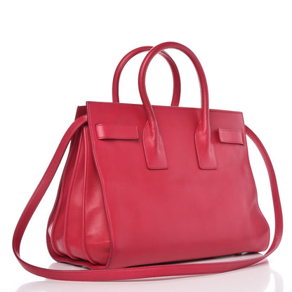Saint Laurent Calfskin Small Sac De Jour Lipstick Fuchsia 4 of 16